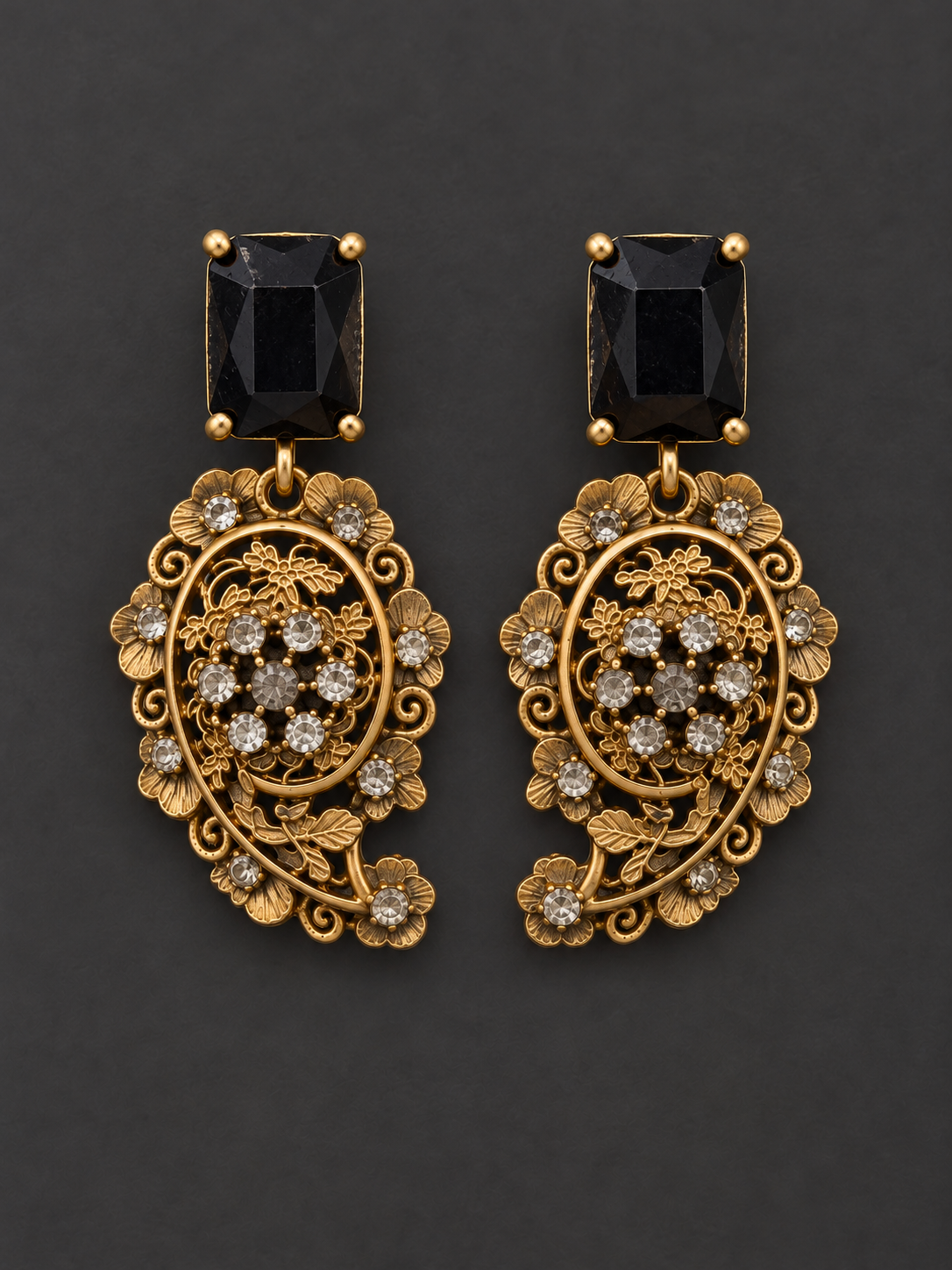 Floral Paisley Earrings