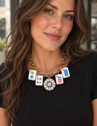 Mahjong Necklace - Dots Evens