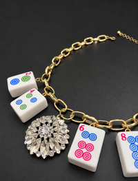Mahjong Necklace - Dots Evens