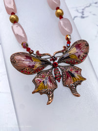 Butterfly with Pink Quartz