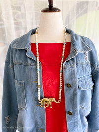 Elephant Long Necklace