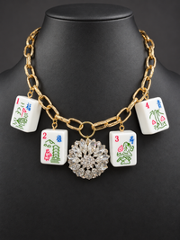 Mahjong Necklace - In Bloom