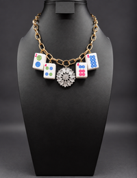 Mahjong Necklace - Dots Evens