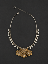 Art Nouveau Floral Sash Buckle Necklace