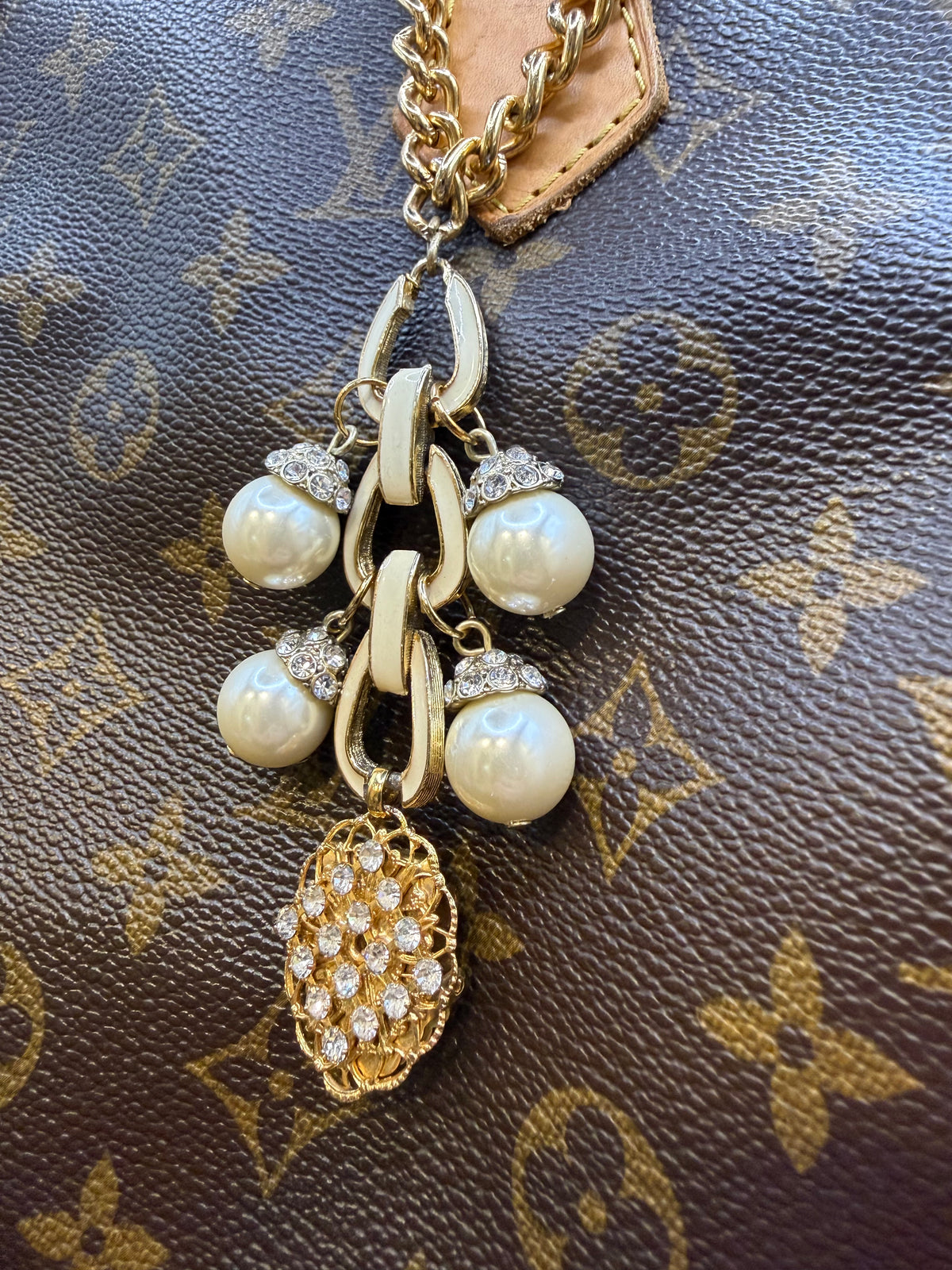 Bag Charm: Pearl Dangle