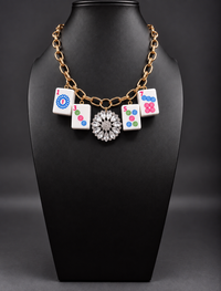 Mahjong Necklace - Dots Odds