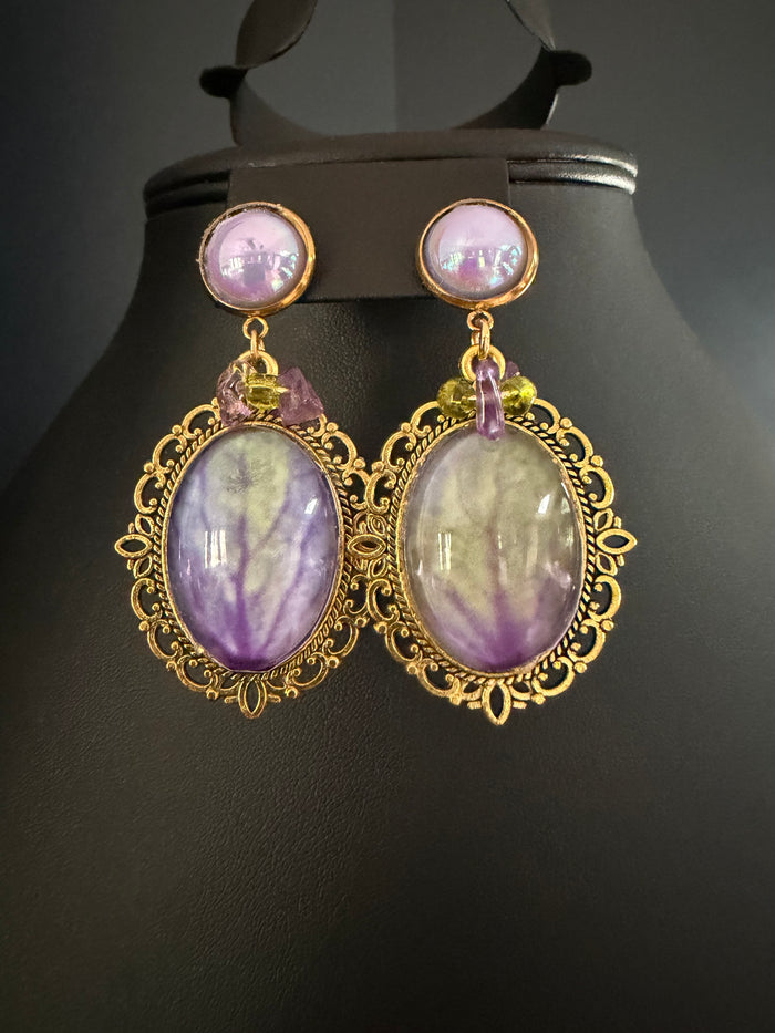 Botanical Garden Drop Earrings