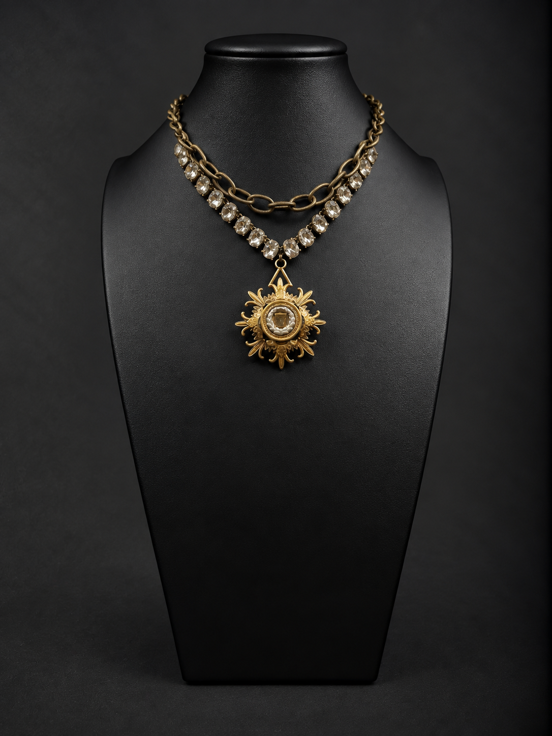 Crest Pendant Necklace