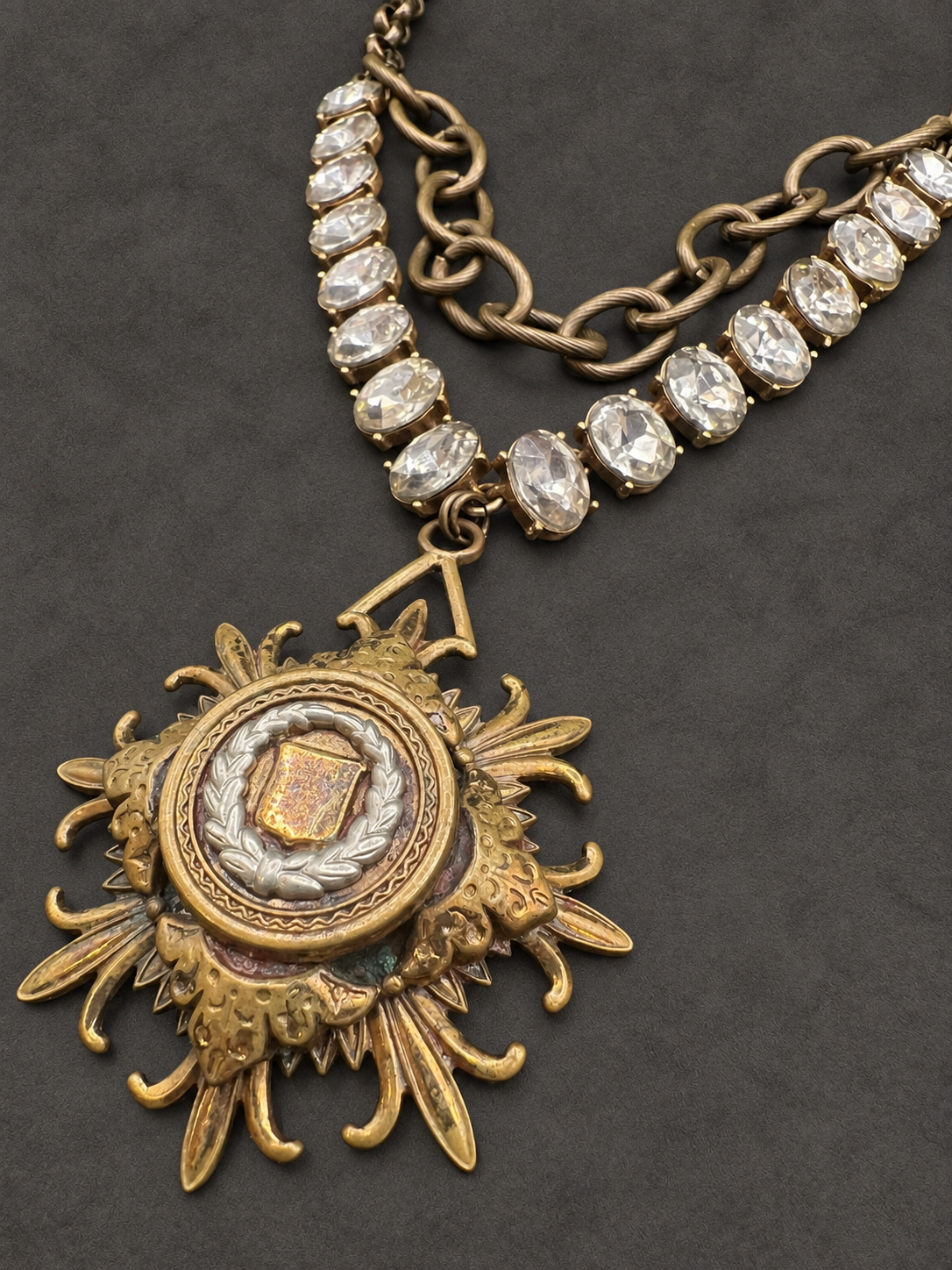 Crest Pendant Necklace