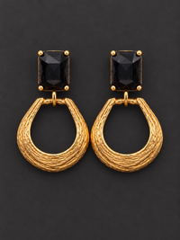 Door Knocker Gold Hoop Earrings