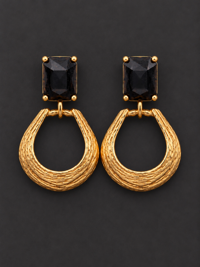 Door Knocker Gold Hoop Earrings