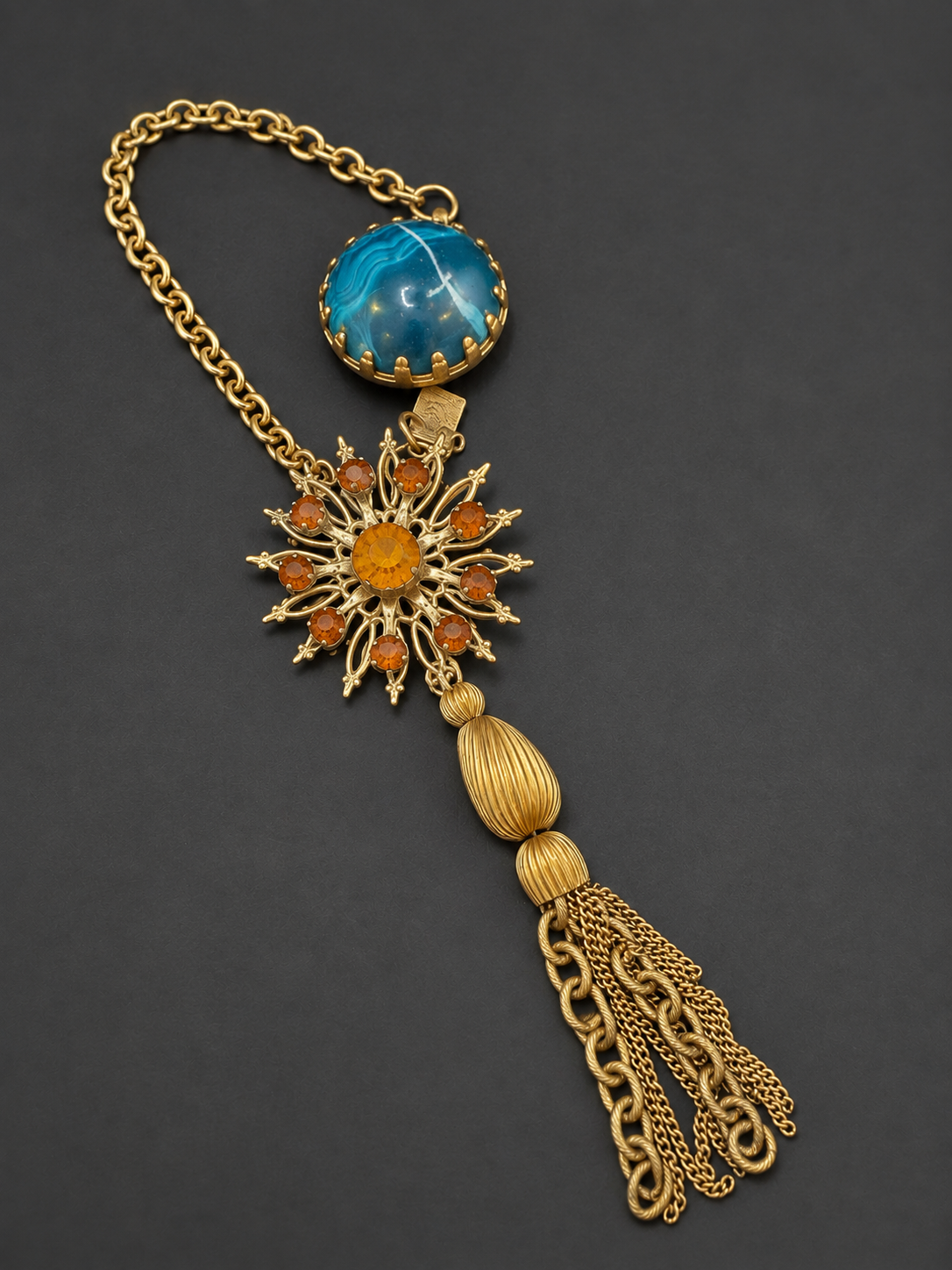 Bag Charm - Autumn Starburst Tassel