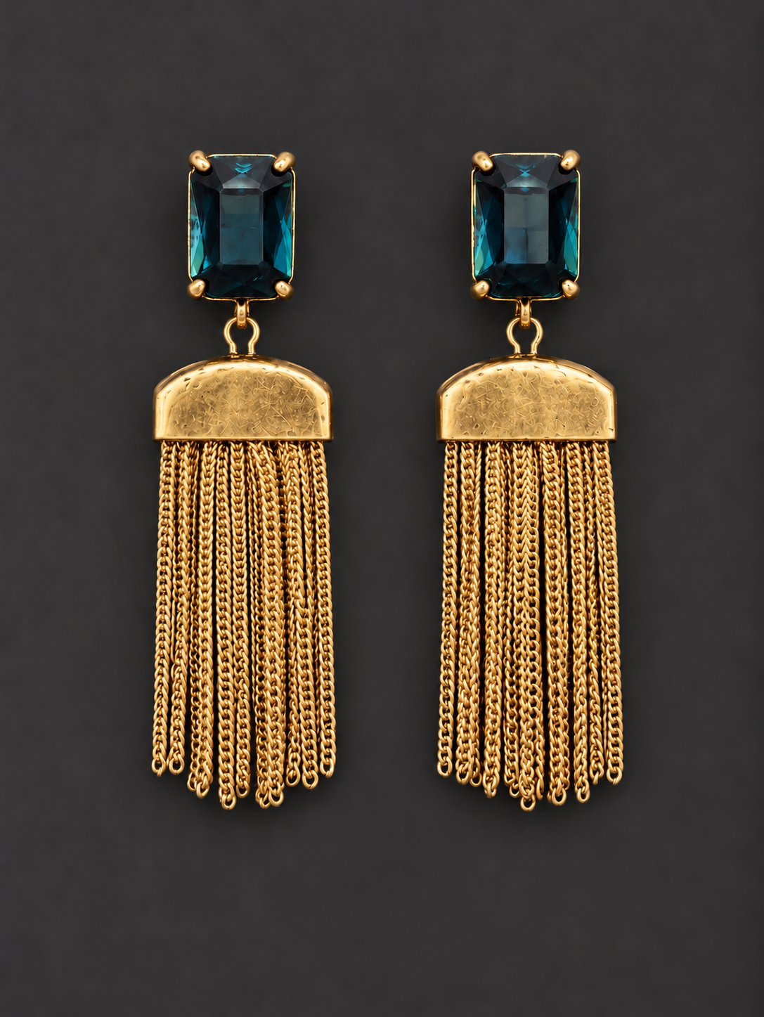 Gold Tassel Earrings