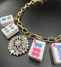 Mahjong Necklace - Dots Evens