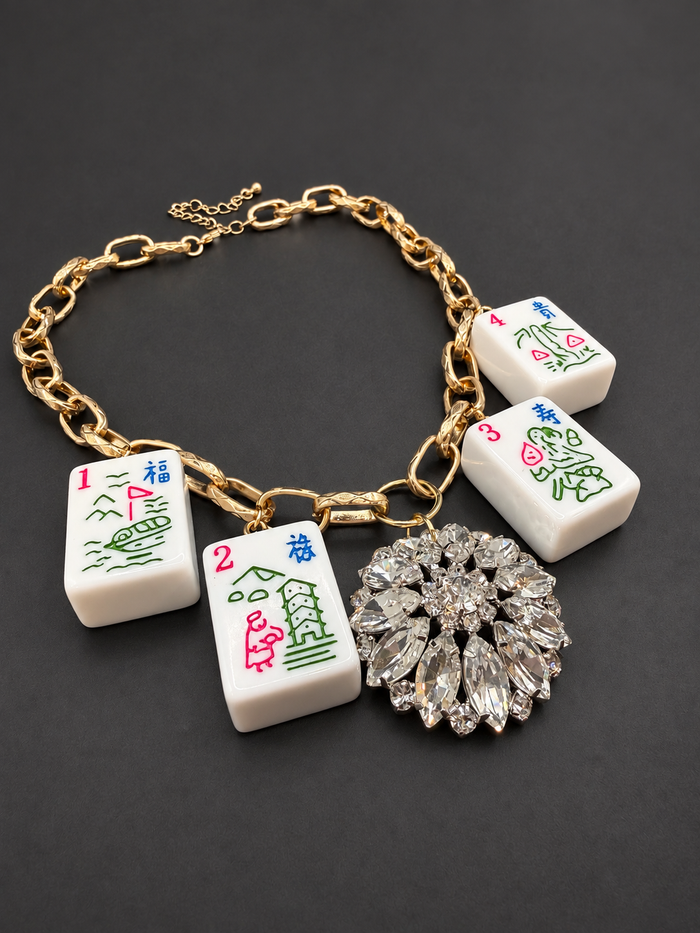 Mahjong Necklace - In Bloom