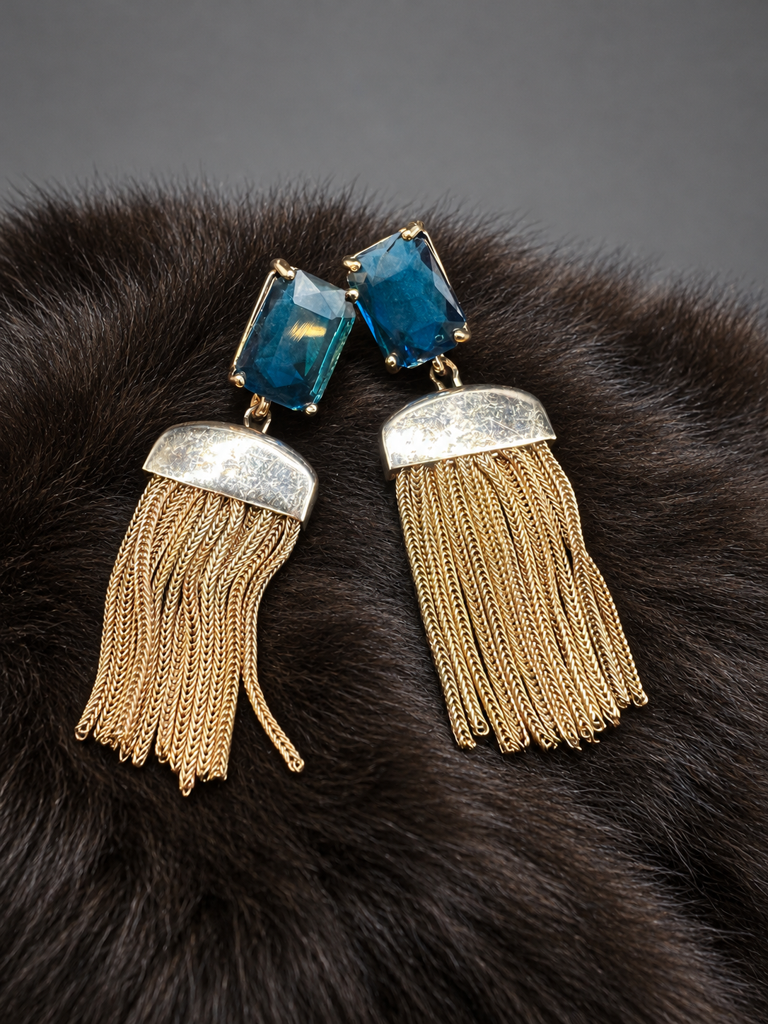 Gold Tassel Earrings