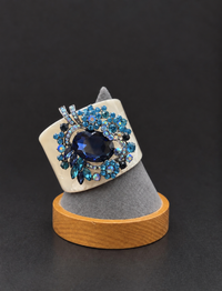 Cuff Bracelet - Blue Gems