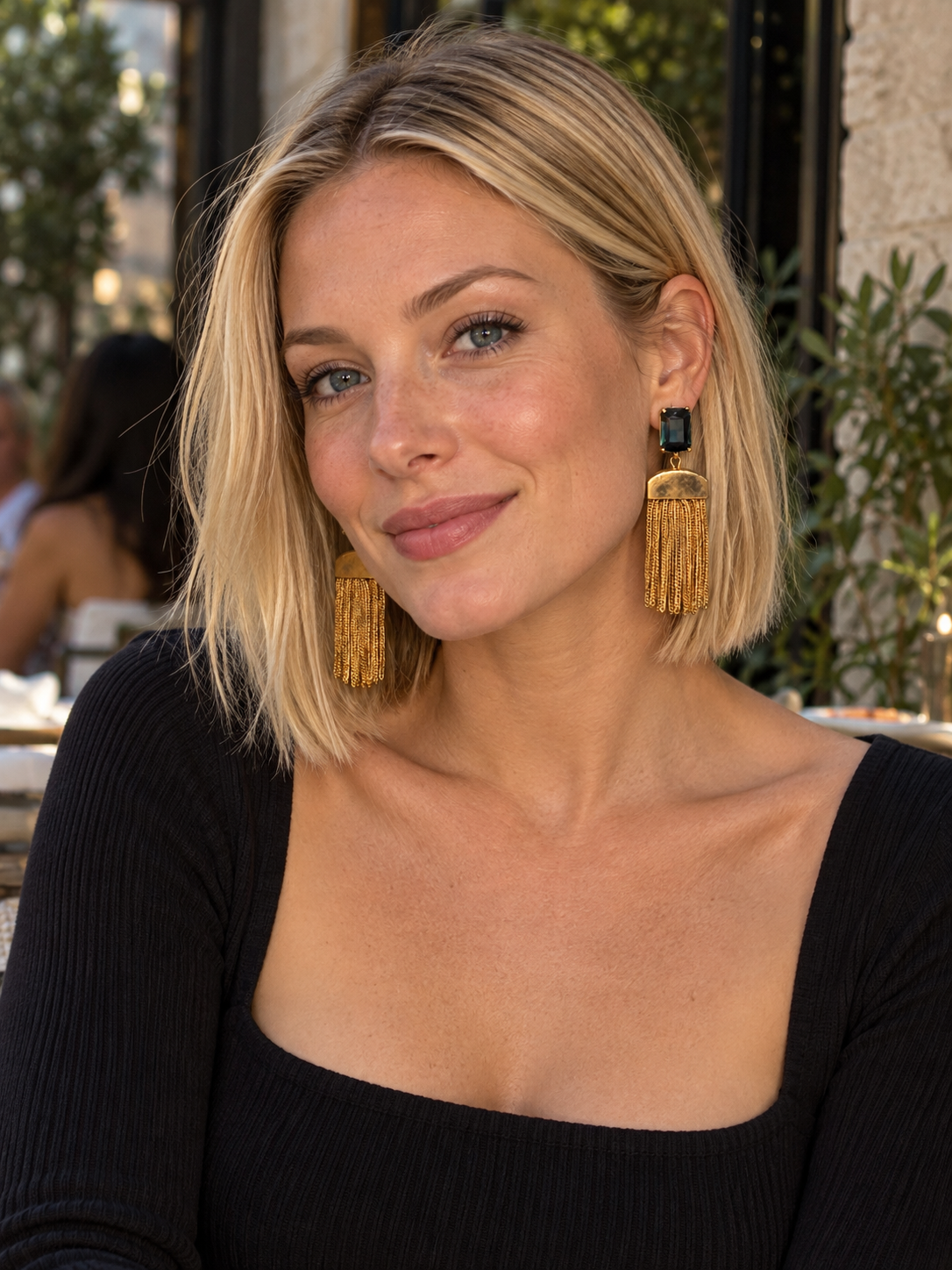 Gold Tassel Earrings
