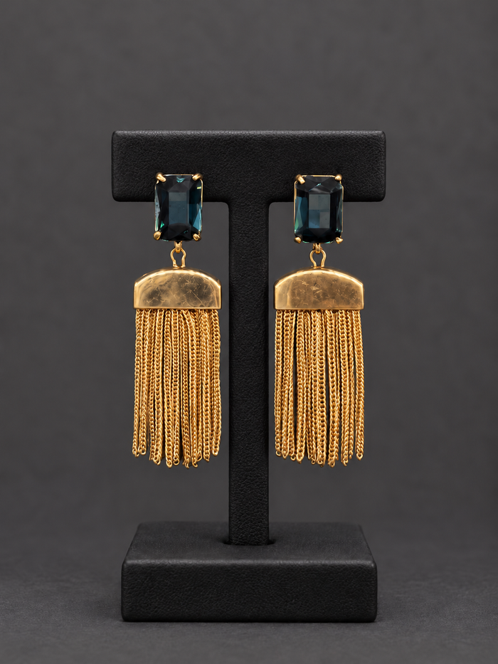 Gold Tassel Earrings