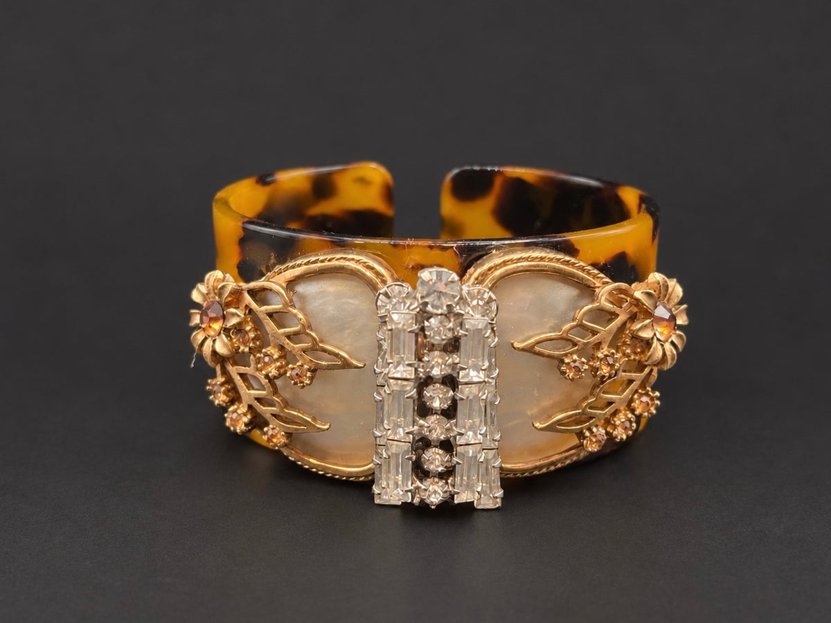 Cuff Bracelet - Art Deco Tortoiseshell