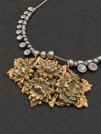 Art Nouveau Floral Sash Buckle Necklace