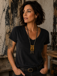 Egyptian Revival Pendant Necklace