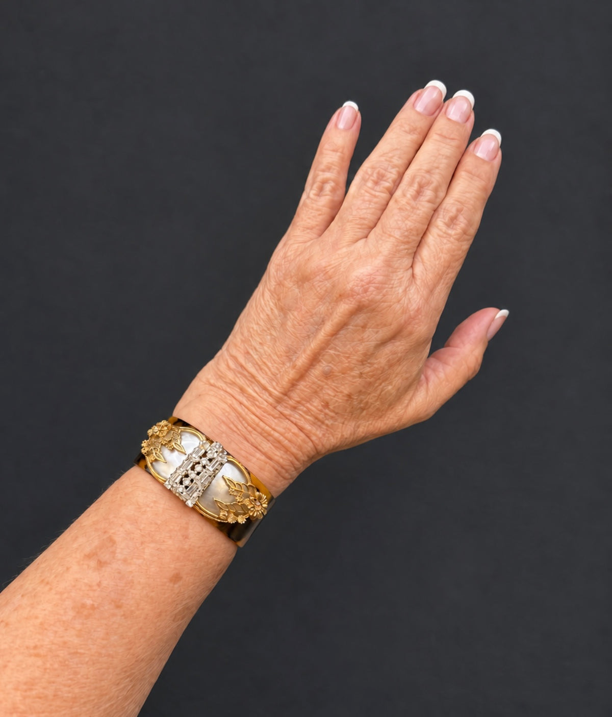 Cuff Bracelet - Art Deco Tortoiseshell