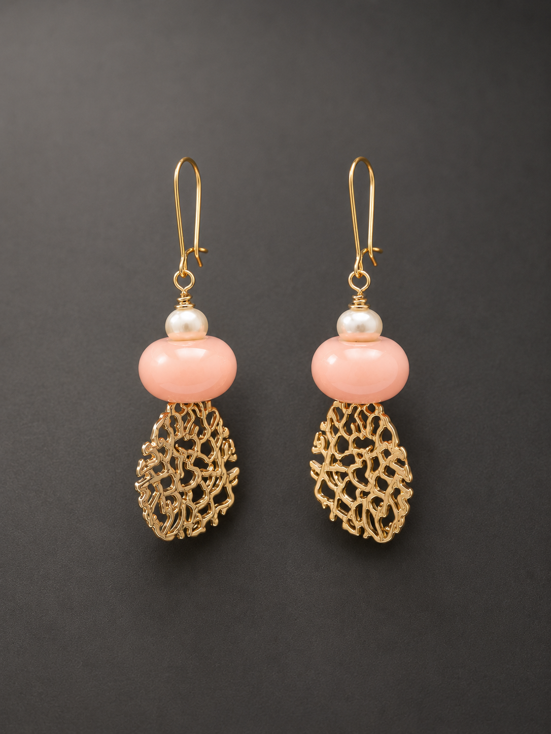 Coral Drop Earrings