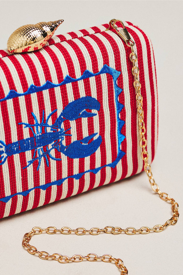 Striped Lobster Clutch - Shiraleah Marina