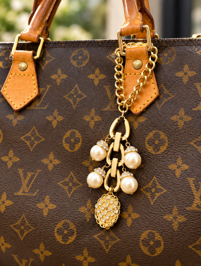 Bag Charm: Pearl Dangle