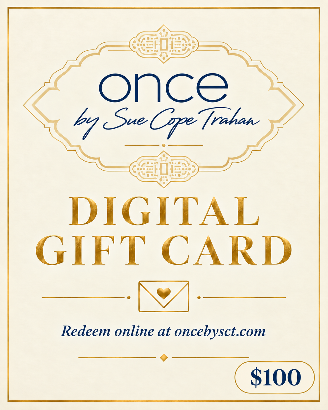 Once by Sue Digital Gift Card