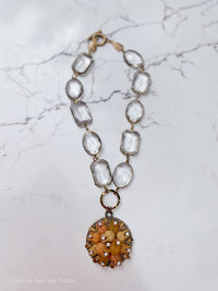 Peach Pendant Acryllic Beads