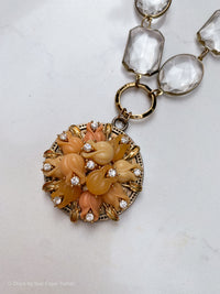 Peach Pendant Acryllic Beads