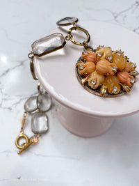 Peach Pendant Acryllic Beads