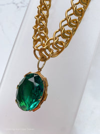 Green Glass Locket