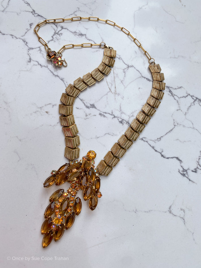 Amber Brooch Chevron