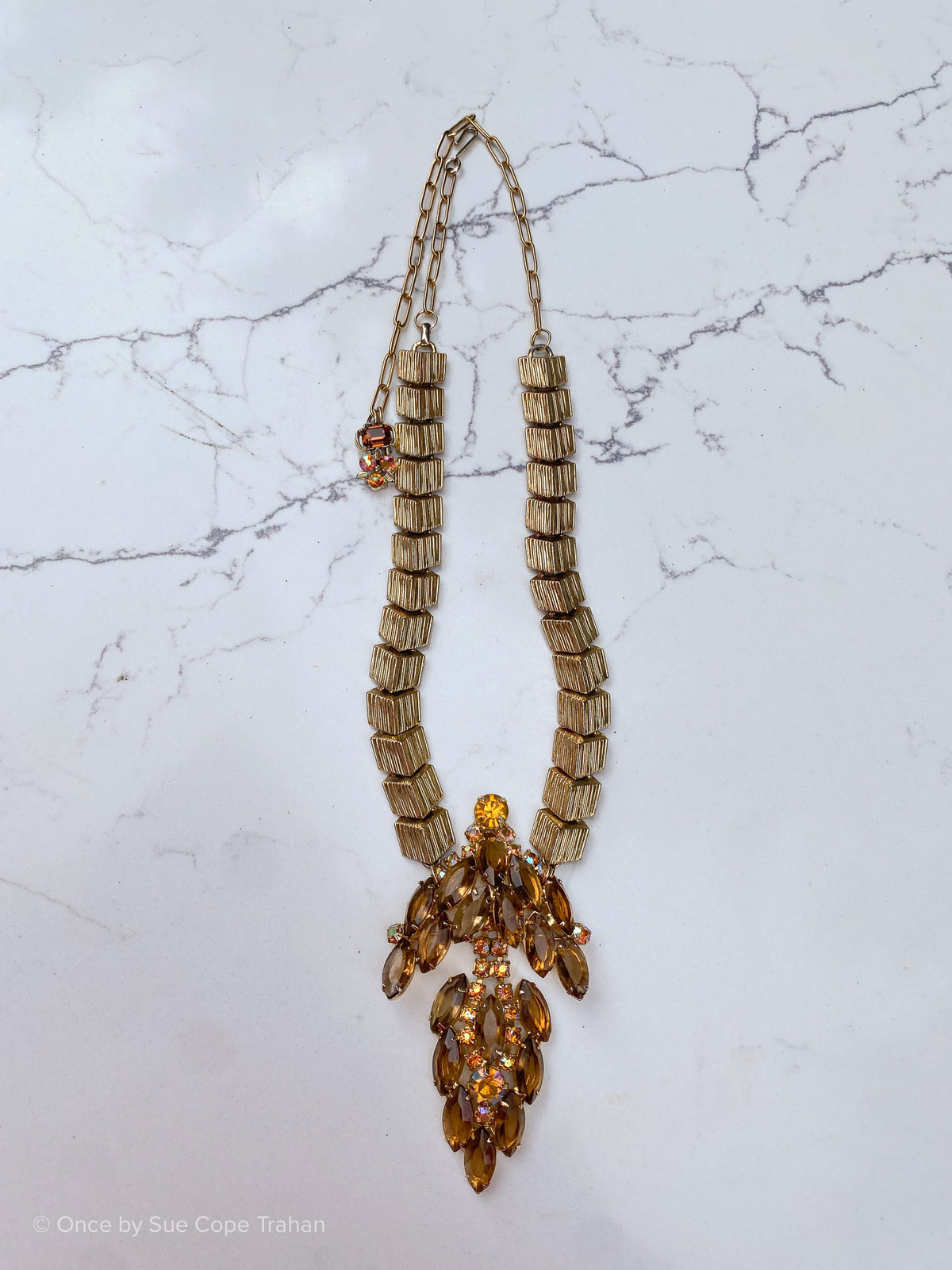 Amber Brooch Chevron
