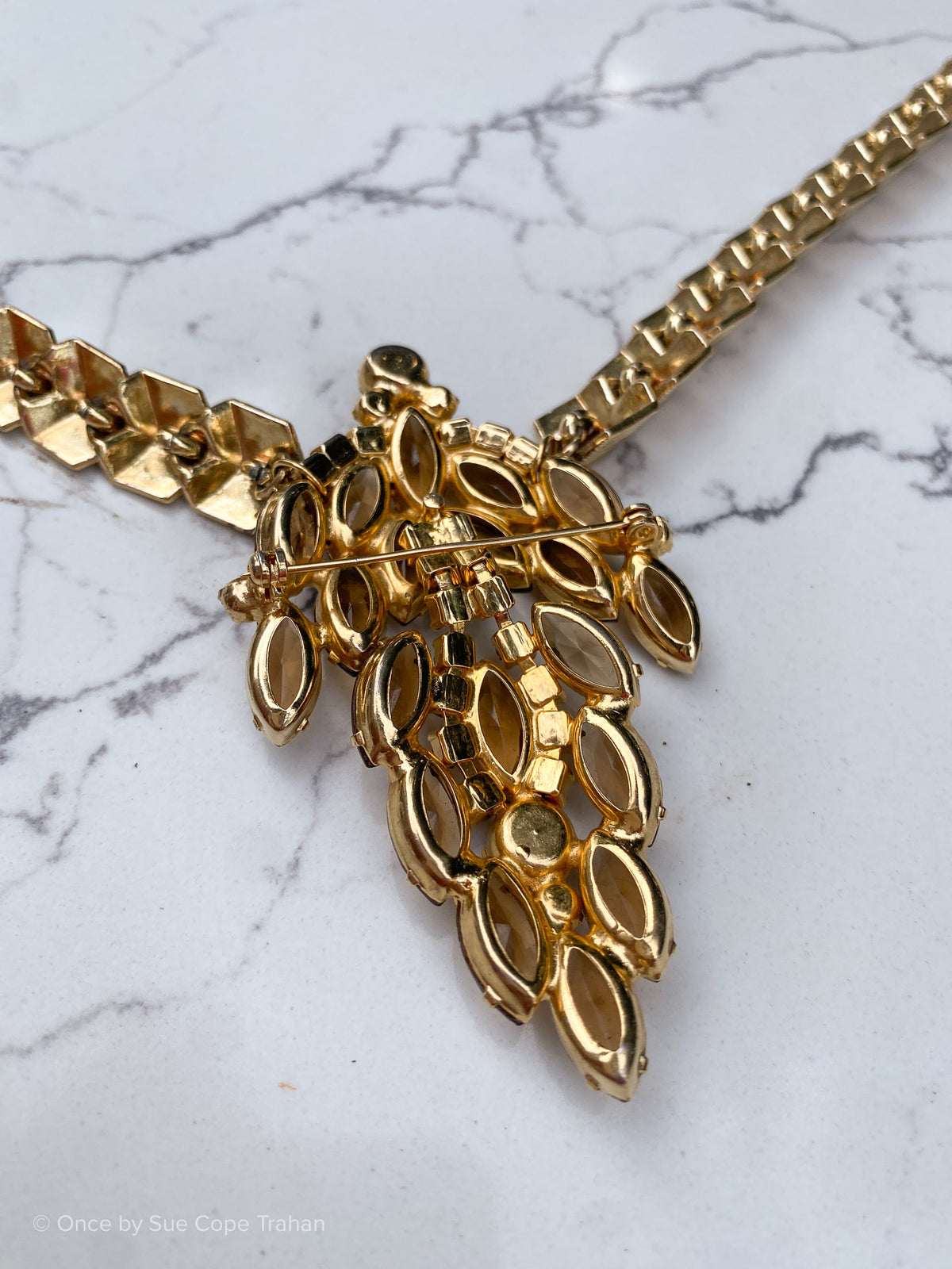Amber Brooch Chevron