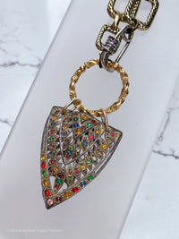 20's Fur Clip w/ Vintage Pearls