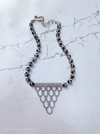 France 40's Brooch, Black & Cream