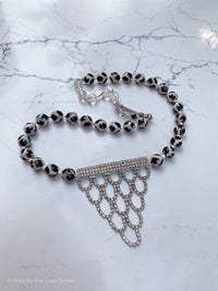 France 40's Brooch, Black & Cream