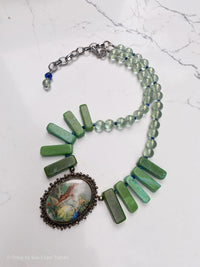 Courting Couple, Jade, Blue Lapis