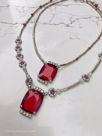 Antique Red Glass Jewels