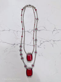 Antique Red Glass Jewels