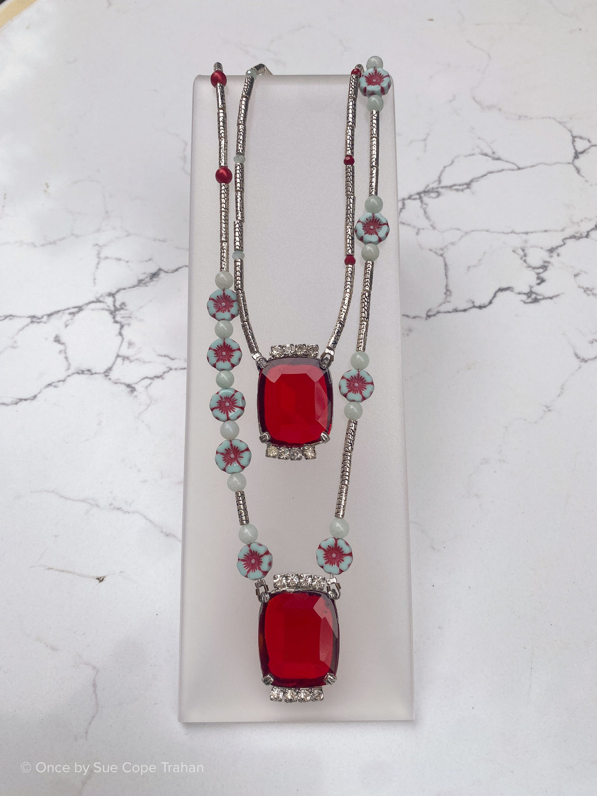 Antique Red Glass Jewels