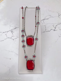 Antique Red Glass Jewels