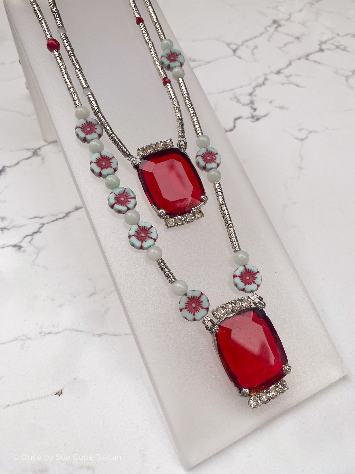 Antique Red Glass Jewels