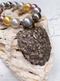 French Fur Clip 80's Vintage Pearls