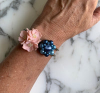 Vintage Bangle in Peach & Blue